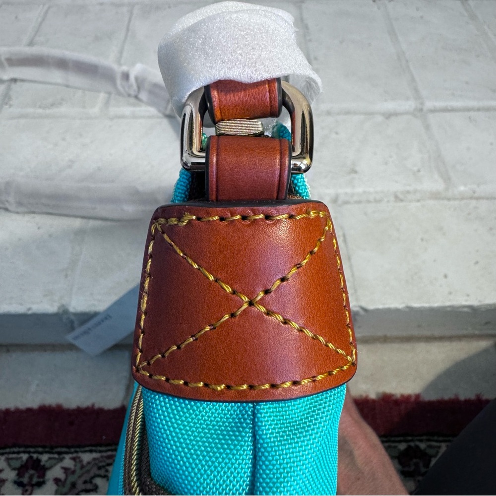 NWT Dooney & Bourke Nylon Crossbody with Leather Strap - Mint Color - Picture 6 of 16